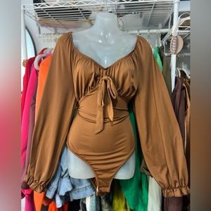 Shein Brown Bodysuit size 1X
